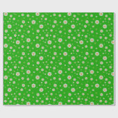 Floral Trendy Elegante Modernes Wrapping Paper Geschenkpapier (Flach)