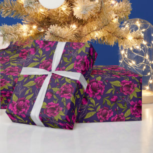 Floral Trendy Elegante Modernes Wrapping Paper Geschenkpapier