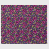 Floral Trendy Elegante Modernes Wrapping Paper Geschenkpapier (Flach)