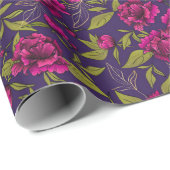 Floral Trendy Elegante Modernes Wrapping Paper Geschenkpapier (Rolleneckpunkt)