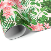 Floral Trendy Elegante Modernes Wrapping Paper Geschenkpapier (Rolleneckpunkt)