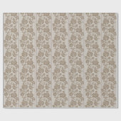 Floral Trendy Elegante Modernes Wrapping Paper Geschenkpapier (Flach)