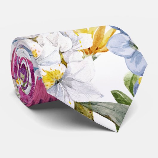 Floral trendy krawatte (Gerollt)