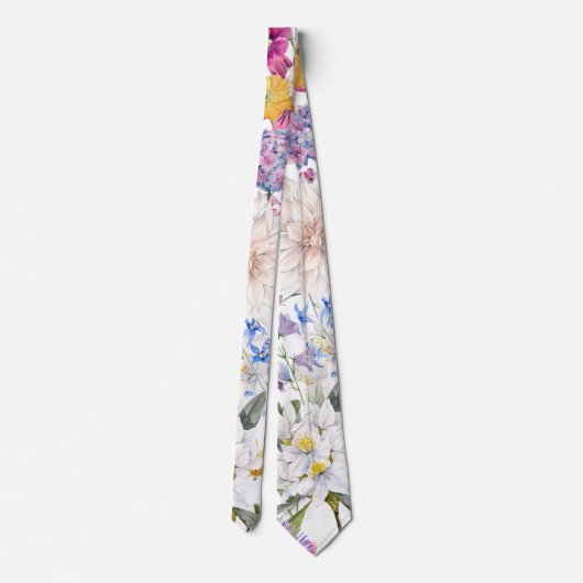 Floral trendy krawatte (Rückseite)