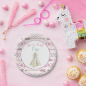Floral Tribal Teepee Wild 1. Geburtstag Pappteller (Party)