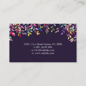 Floral Triple Moon - Triple Goddess Visitenkarte (Rückseite)