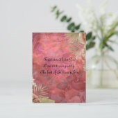 Floral Tropical Postcard Designer Postkarte (Stehend Vorderseite)