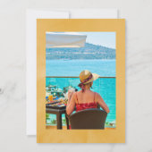 Floral Tropical Summer Celebration of Life Foto Einladung (Rückseite)