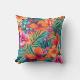 Floral Tropical Vibrant Beauty Interior  Kissen