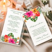 Floral Tropischer Hibiskus Reiseroute Abzeichen Be Visitenkarte