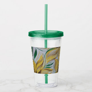 Floral Tumbler Acryltrinkbecher