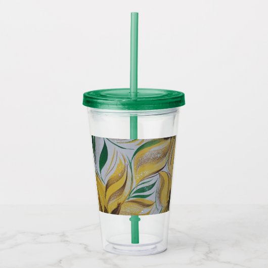 Floral Tumbler Acryltrinkbecher (Vorderseite)