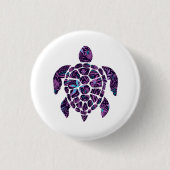 Floral Turtle Button (Vorderseite)