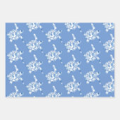 Floral Turtle Wrapping Sheets Geschenkpapier Set (Vorderseite)