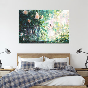 *~* Floral TV2 Vintage Art Gespanntes Leinwandbild Leinwanddruck