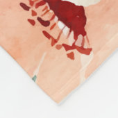 Floral Twin Girls Meilenstein Fleecedecke (Ecke)