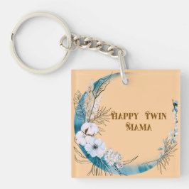 Floral Twin Mama Schlüsselanhänger