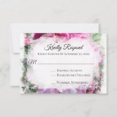 *~* Floral UAWG PEONY AR1 Wedding RSVP (Vorderseite)