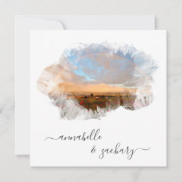 *~* FLORAL + UAWG - QR RAINBOW AR11 BEACH WEDDING EINLADUNG