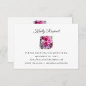 *~* Floral UAWG Website AR1 Wedding RSVP Begleitkarte (Vorne/Hinten)