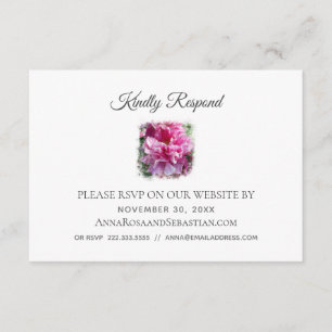 *~* Floral UAWG Website AR1 Wedding RSVP Begleitkarte