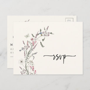 Floral UAWG Wedding Postcard Postkarte