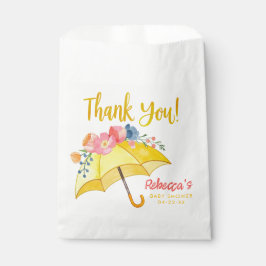 Floral Umbrella Baby Dusche Gefallen Beutel - Apri Geschenktütchen