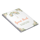 Floral Umbrella Baby Shower Guest Book Notizblock (Rechte Seite)