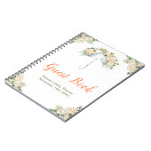 Floral Umbrella Baby Shower Guest Book Notizblock (Linke Seite)