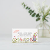 Floral Umbrella Rain Boots Buchanfrage Begleitkarte (Stehend Vorderseite)