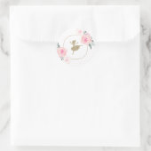 Floral und Gold Ballerina Stickers (Tasche)