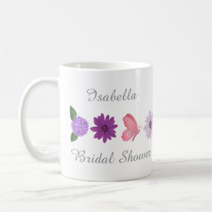 Floral- und Schmetterlings-Junggesellinnen-Abschie Kaffeetasse