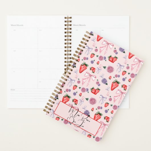 Floral und Strawberry Coquette Planer (Anzeige)