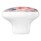 Floral Unicorn Fairy Tale Keramikknauf (Seitenansicht)