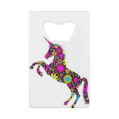 Floral Unicorn Geldbeutel Flaschenöffner (Rückseite)