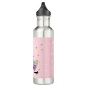 Floral Unicorn Gold Glitzer Girl del Malcantone Edelstahlflasche (Rechts)