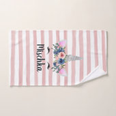 Floral Unicorn Handtuch (Handtuch)