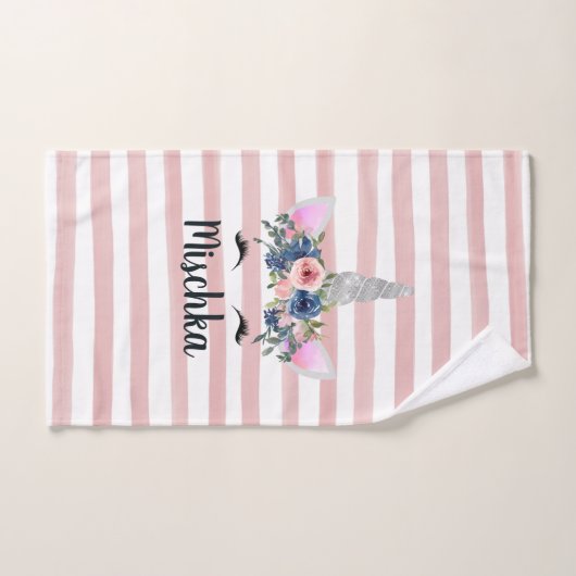 Floral Unicorn Handtuch (Handtuch)