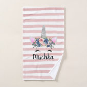 Floral Unicorn Handtuch (Handtuch)