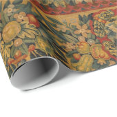 Floral Unicorn Motif Geschenkpapier (Rolleneckpunkt)