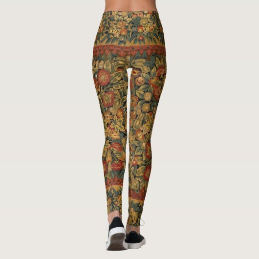 Floral Unicorn Motif Leggings (Rückseite)