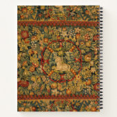 Floral Unicorn Motif Notizblock (Rückseite)