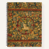 Floral Unicorn Motif Notizblock (Vorderseite)