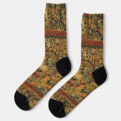 Floral Unicorn Motif Socken (Linkes Detail)