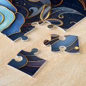 Floral Unicorn Night Fantasy Puzzle (Seite)