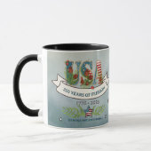 Floral USA 250th Anniversary Patriotic Coffee Mug Tasse (Links)