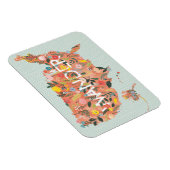 Floral USA Karte - Wild Garden Magnet (Rechte Seite)