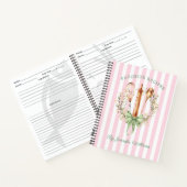 Floral Utensils Cooking Bakery Recipe Notebook Notizblock (Innenseite)