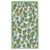Floral Valencia Green Beige Kleine Geschenktüte (Rückseite)