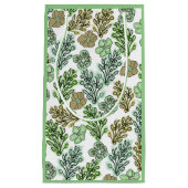Floral Valencia Green Beige Kleine Geschenktüte (Vorderseite)